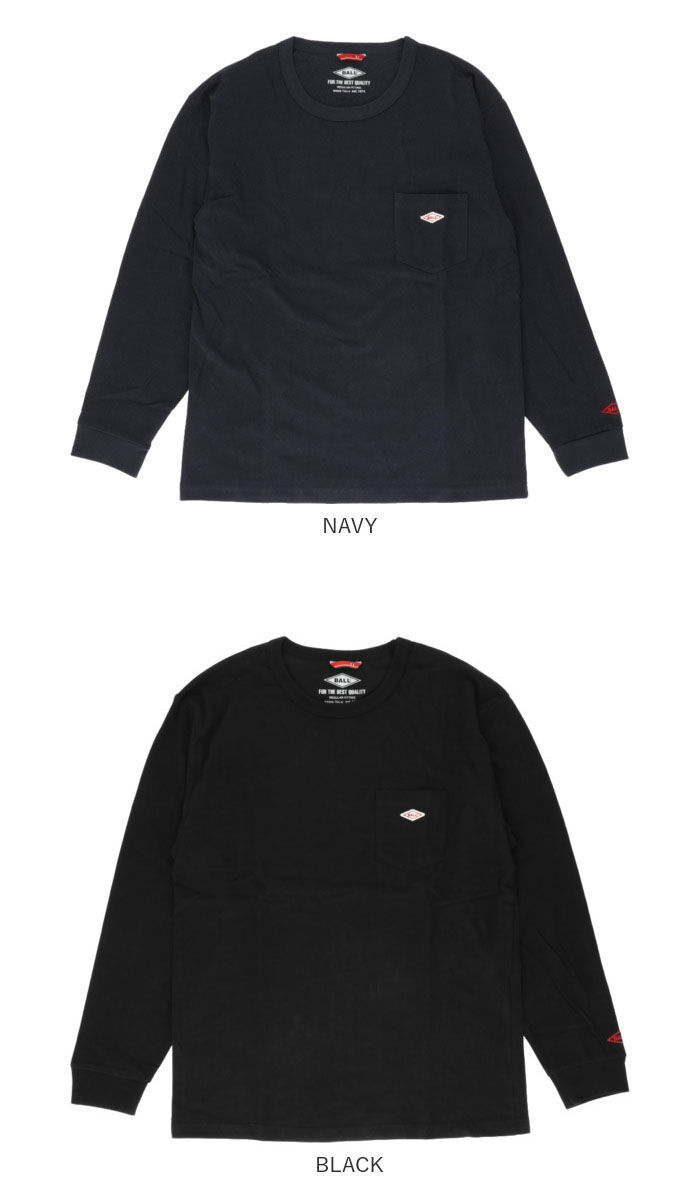 BACKYARD FAMILY「tシャツ 長袖 メンズ 通販 綿100% ブランド BALL 60500 おしゃれ ロンt 無地」|Tシャツ・カットソー|