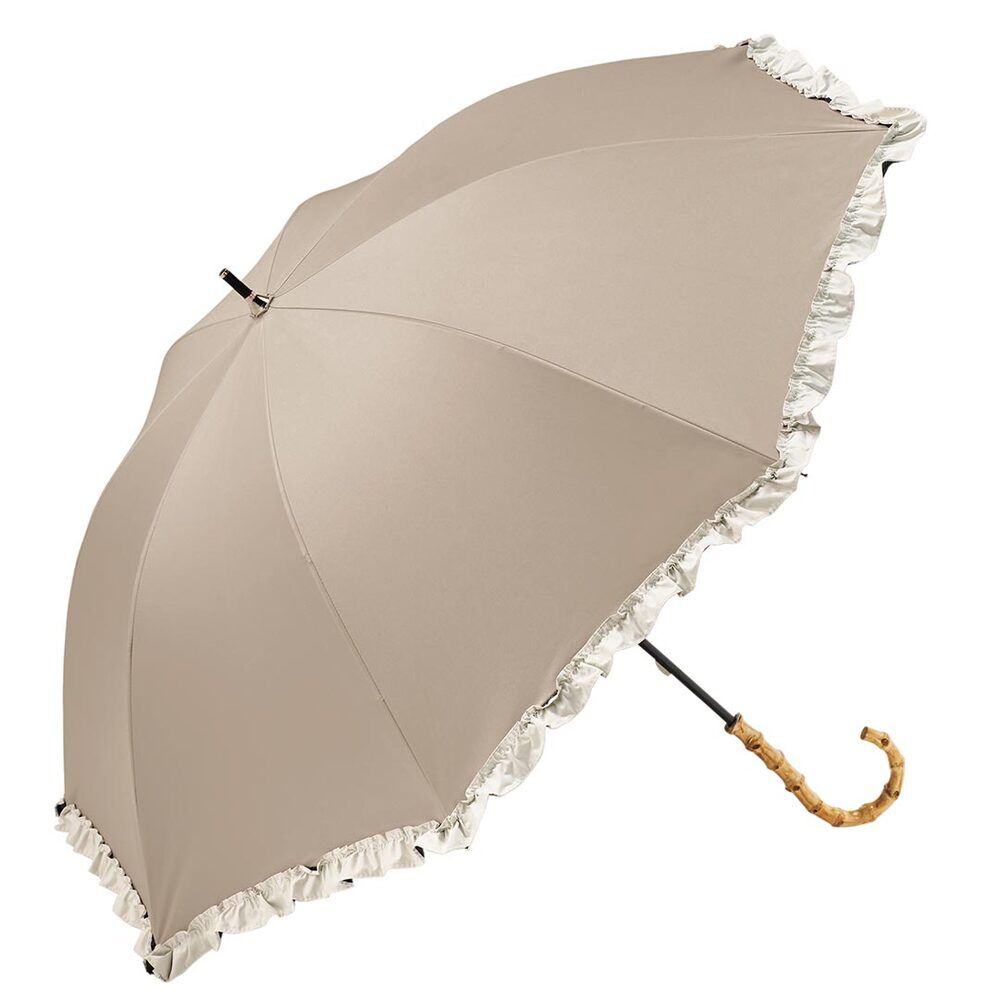 BACKYARD FAMILY「because ビコーズ 晴雨兼用 長傘 通販 雨傘 日傘 晴雨兼用傘 傘 かさ カサ 婦人傘」|傘|ベージュ1