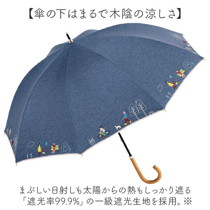 BACKYARD FAMILY「because ビコーズ 晴雨兼用 長傘 通販 雨傘 日傘 晴雨兼用傘 傘 かさ カサ 婦人傘」|傘|