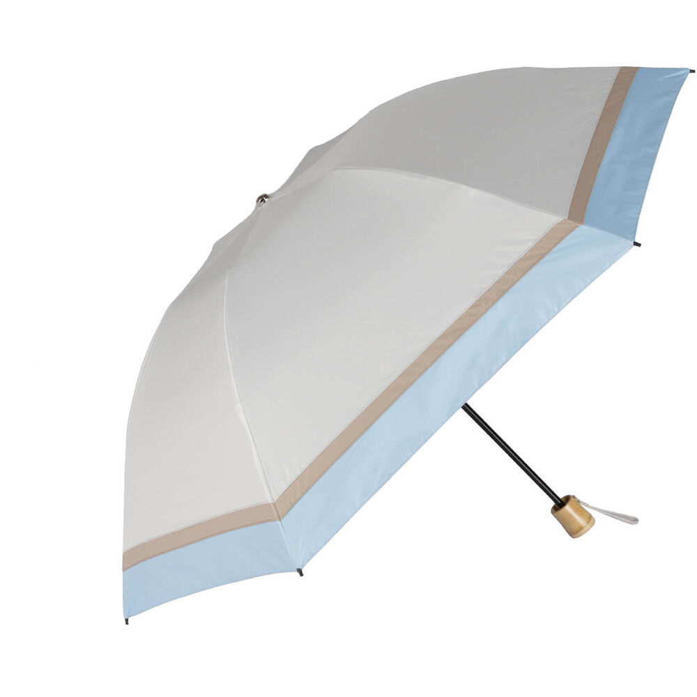 BACKYARD FAMILY「KIZAWA 折りたたみ傘 通販 日傘 折りたたみ 完全遮光 傘 55cm 折畳み傘 晴雨兼用」|傘|ブルー2