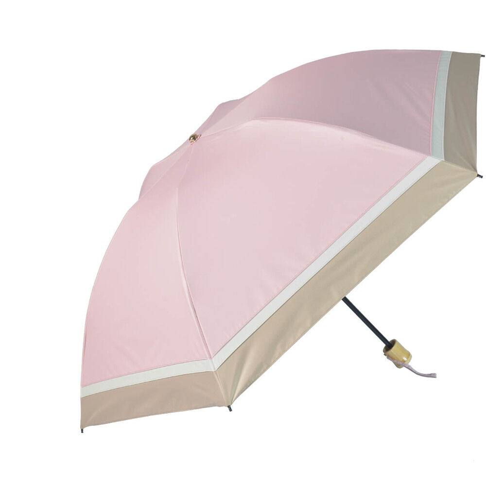 BACKYARD FAMILY「KIZAWA 折りたたみ傘 通販 日傘 折りたたみ 完全遮光 傘 55cm 折畳み傘 晴雨兼用」|傘|ベージュ2