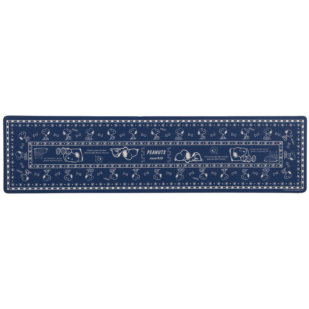 BACKYARD FAMILY「キッチンマット 拭ける 180 通販 45&times;180cm フロアマット ロングマット キッチン 台所」|その他|ブルー3