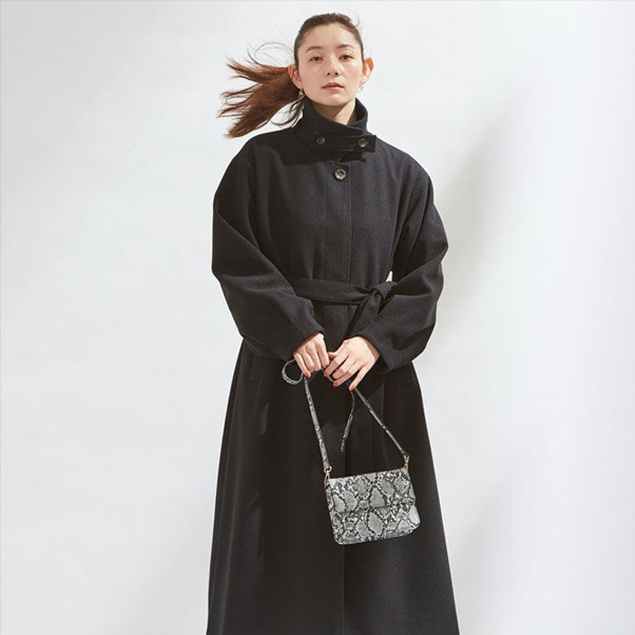 BACKYARD FAMILY「ステンカラーコート レディース ロング 通販 コート ロングコート ボリューム袖 アウター」|その他|