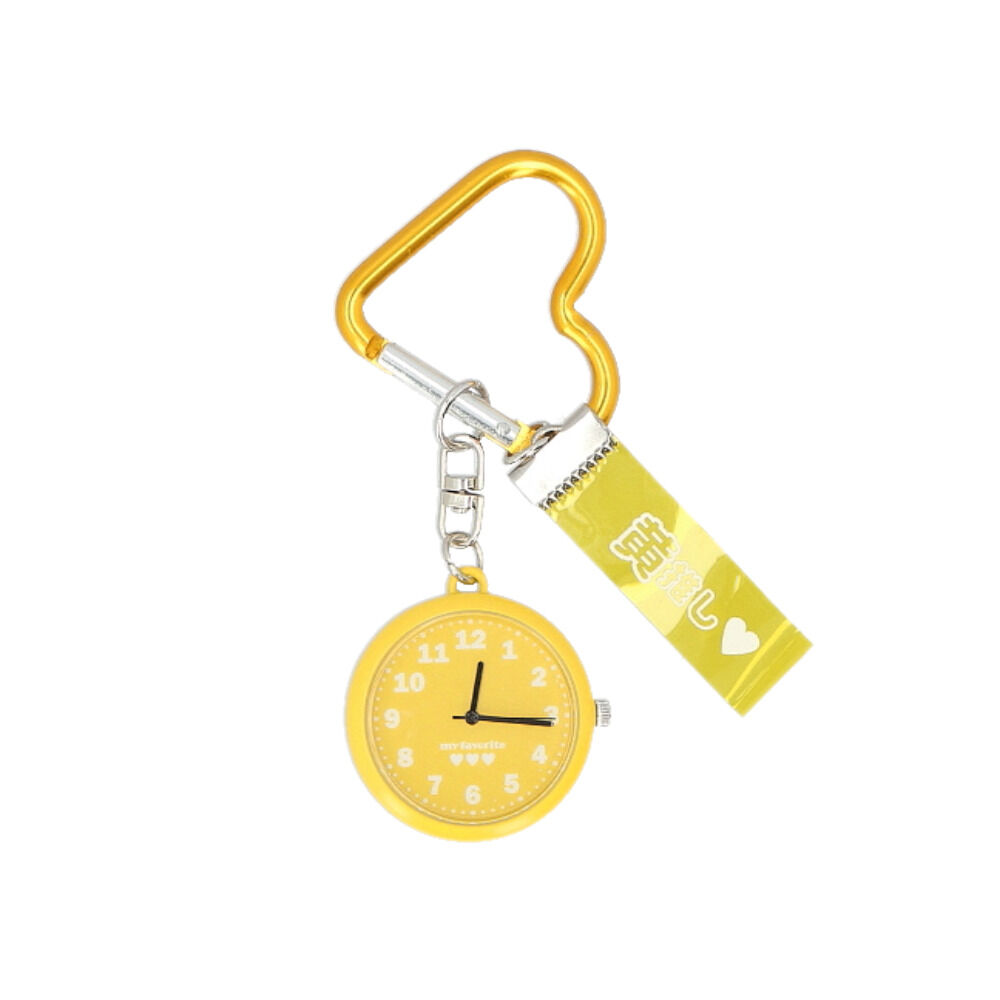 BACKYARD FAMILY「フィールドワーク 時計 キーチェーンウォッチ 通販 懐中時計 キーチェーン ウォッチ キーホルダー」|腕時計|イエロー1