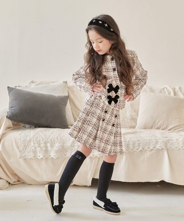 BACKYARD FAMILY「キッズ スーツ 入学式 女の子 通販 ツイード セットアップ 42202102 フォーマルスーツ」|その他|