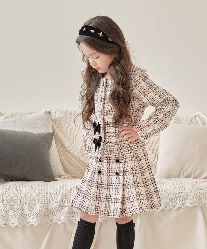 BACKYARD FAMILY「キッズ スーツ 入学式 女の子 通販 ツイード セットアップ 42202102 フォーマルスーツ」|その他|