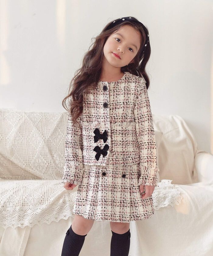 BACKYARD FAMILY「キッズ スーツ 入学式 女の子 通販 ツイード セットアップ 42202102 フォーマルスーツ」|その他|