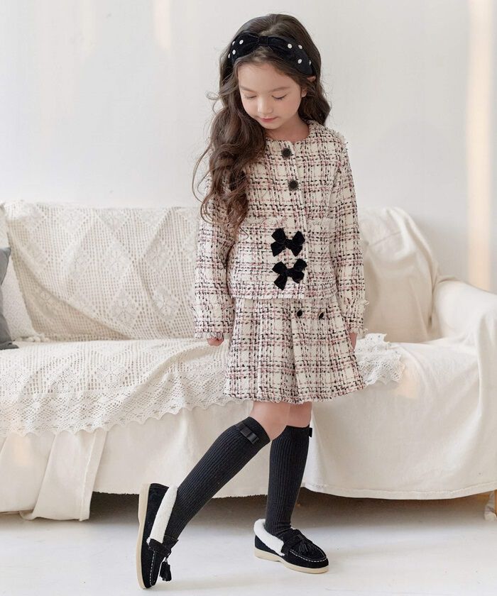 BACKYARD FAMILY「キッズ スーツ 入学式 女の子 通販 ツイード セットアップ 42202102 フォーマルスーツ」|その他|