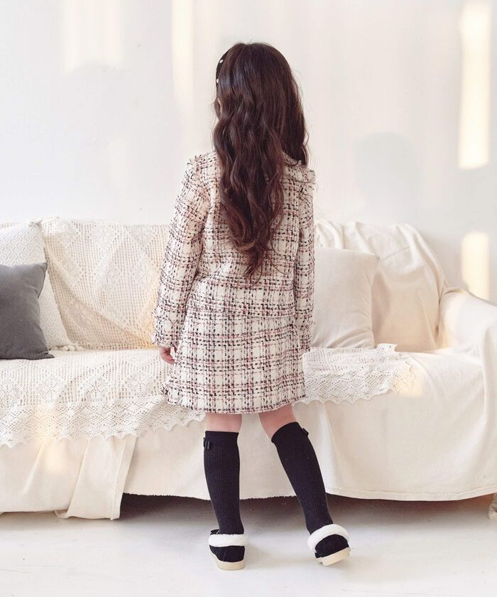 BACKYARD FAMILY「キッズ スーツ 入学式 女の子 通販 ツイード セットアップ 42202102 フォーマルスーツ」|その他|