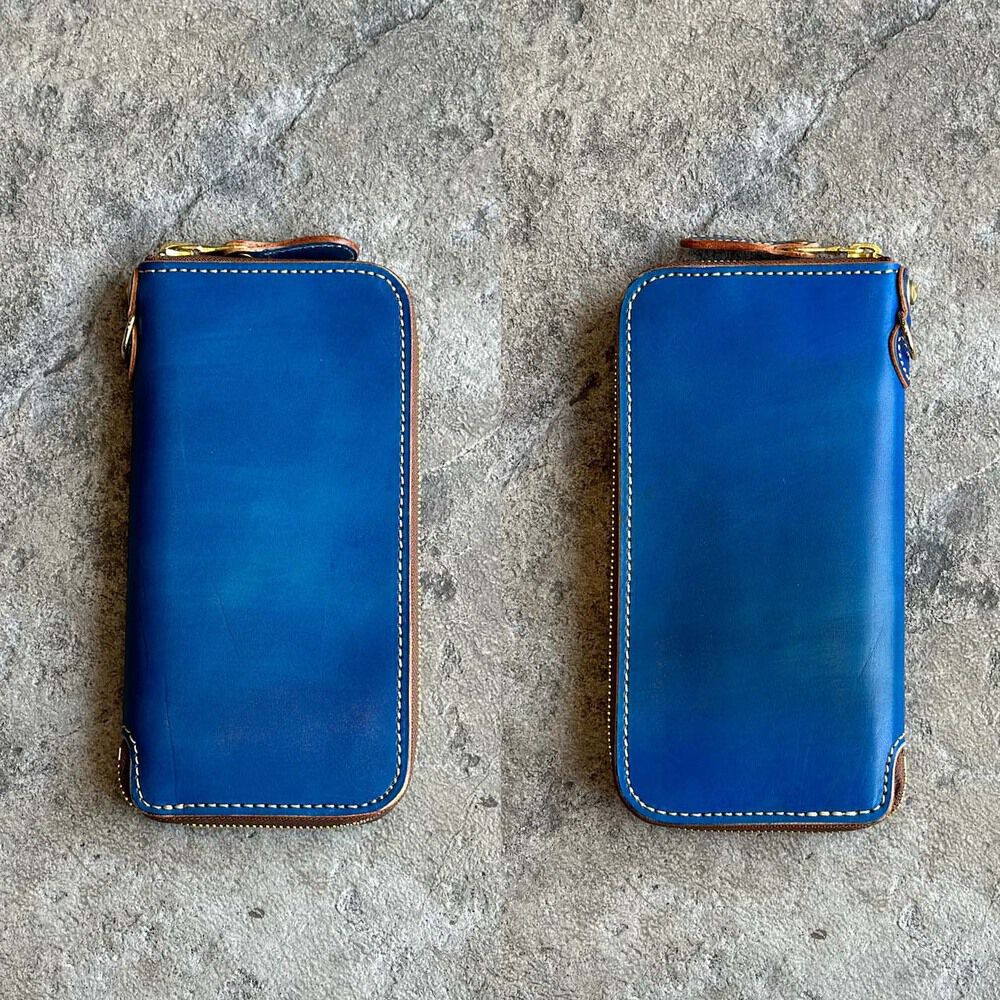 BACKYARD FAMILY「長財布 メンズ 本革 通販 日本製 財布 さいふ レザー ブランド カードホルダー 革財布」|財布|ブルー1