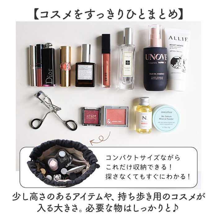 BACKYARD FAMILY「巾着 ポーチ レディース 通販 メイクポーチ コスメポーチ 化粧ポーチ 小物入れ LIZDAYS」|ポーチ|