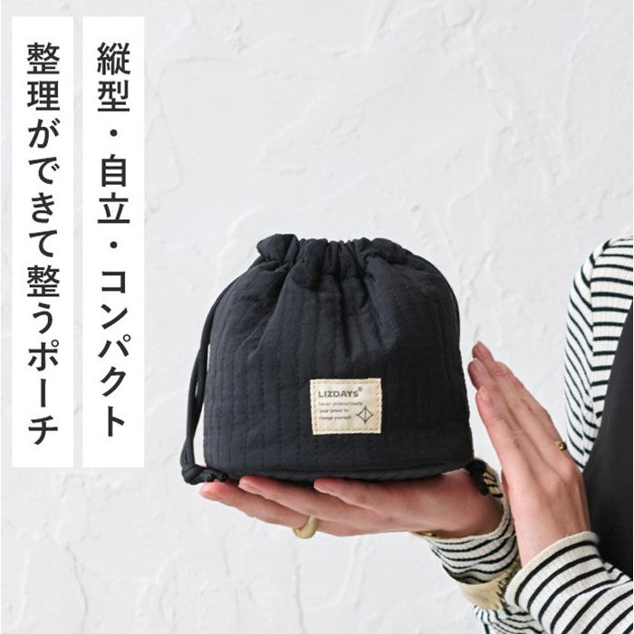 BACKYARD FAMILY「巾着 ポーチ レディース 通販 メイクポーチ コスメポーチ 化粧ポーチ 小物入れ LIZDAYS」|ポーチ|