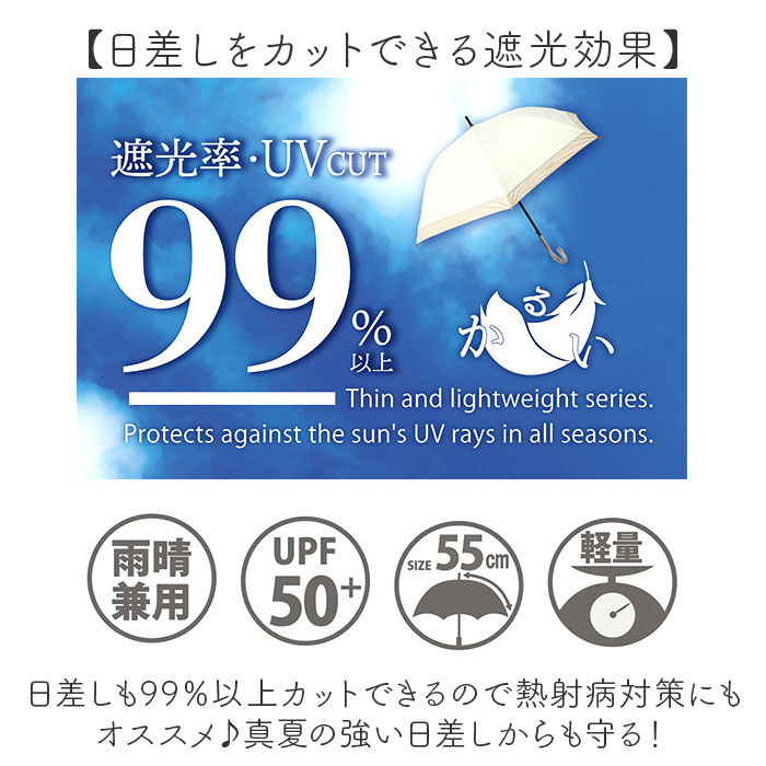 BACKYARD FAMILY「晴雨兼用折りたたみ傘 自動開閉 レディース 55cm 通販 折り畳み傘 自動開閉折りたたみ傘」|傘|