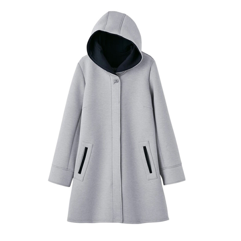 BACKYARD FAMILY「コート フード付き レディース 961673 通販 ジャージコート 上着 羽織り 羽織」|その他|グレー1