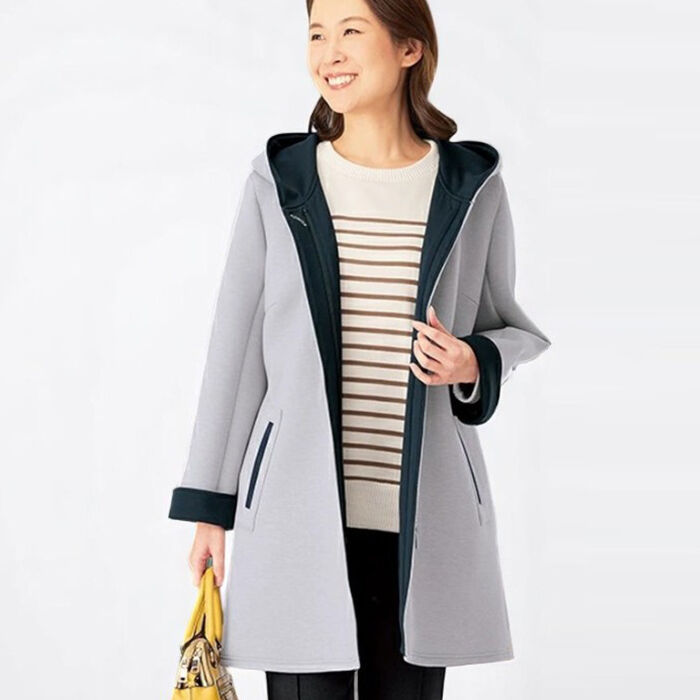 BACKYARD FAMILY「コート フード付き レディース 961673 通販 ジャージコート 上着 羽織り 羽織」|その他|