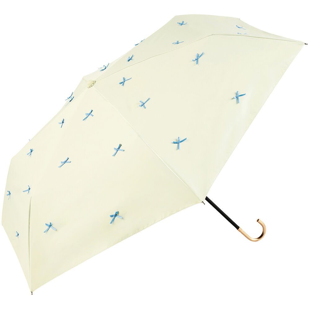 BACKYARD FAMILY「because 折りたたみ傘 晴雨兼用 ビコーズ 通販 B-095722 日傘 折りたたみ」|傘|ホワイト1