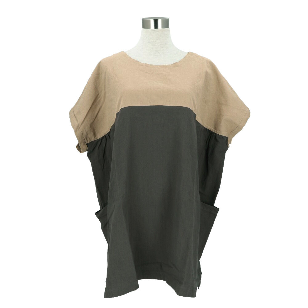 BACKYARD FAMILY「FABORI ファボリ かっぽう着 半袖 通販 割烹着 割ぽう着 半袖割烹着 エプロン」|その他|グレー1