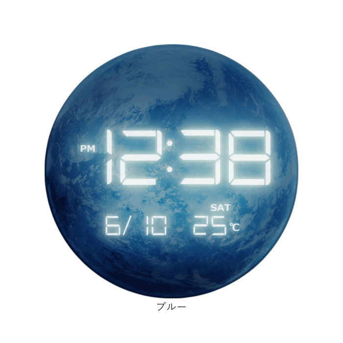 BACKYARD FAMILY「置き時計 おしゃれ デジタル LED 通販 MAG T-791 時計 温度 カレンダー LED時計」|クロック・置時計|