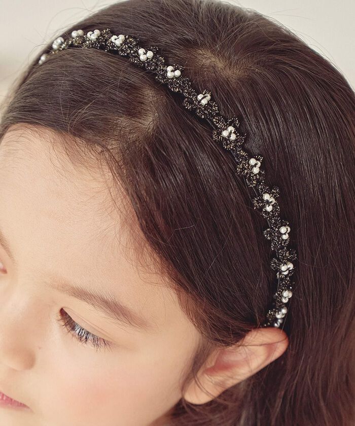 BACKYARD FAMILY「カチューシャ 花 キッズ パール 通販 ヘッドドレス 女の子 子供 子ども こども セレモニー」|その他|