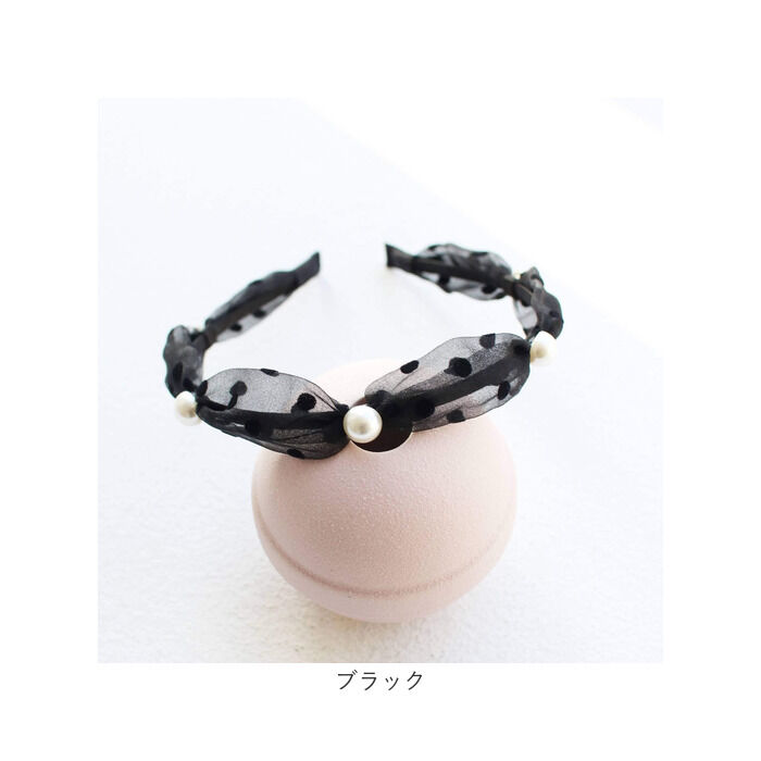 BACKYARD FAMILY「リボン カチューシャ キッズ パール 通販 ヘッドドレス 髪飾り 女の子 子供 子ども こども」|その他|