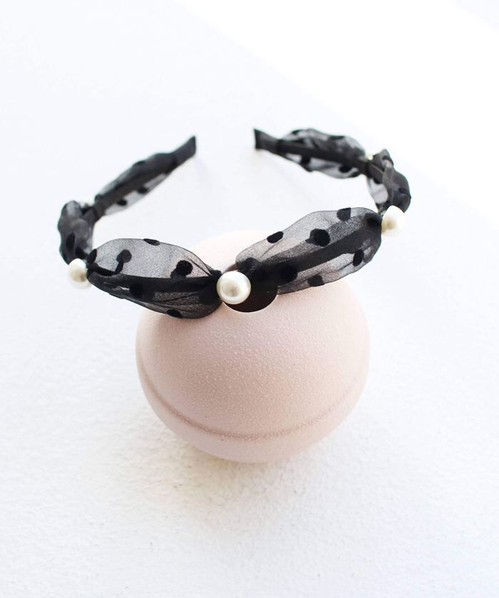 BACKYARD FAMILY「リボン カチューシャ キッズ パール 通販 ヘッドドレス 髪飾り 女の子 子供 子ども こども」|その他|