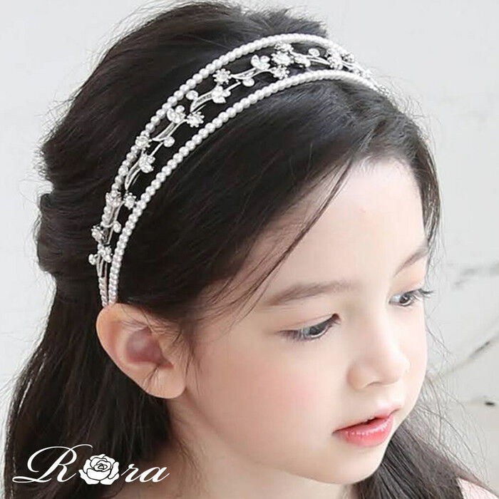 BACKYARD FAMILY「Rora カチューシャ キッズ 通販 フィアンセ ヘッドドレス ティアラ 髪飾り パール キラキラ」|その他|
