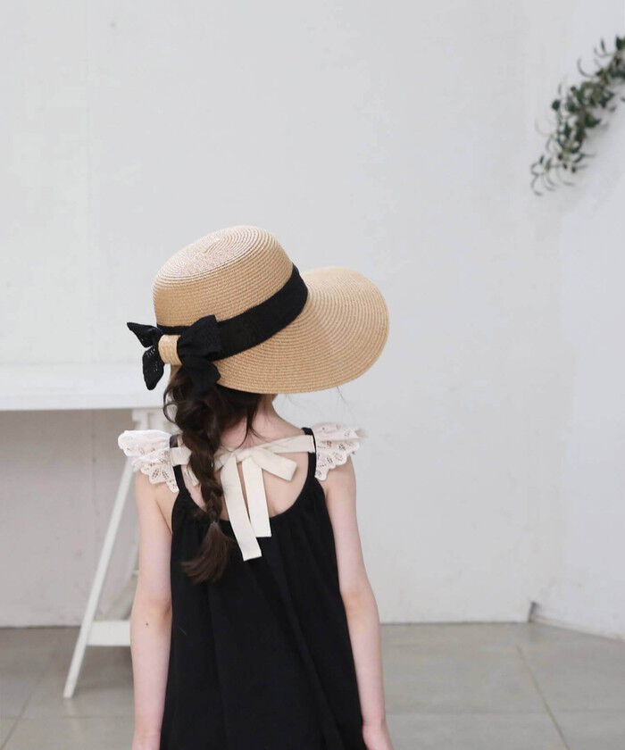 BACKYARD FAMILY「麦わら帽子 キッズ 女の子 通販 RORA ジェーンのサマーハット ストローハット 麦わら 帽子」|ハット|