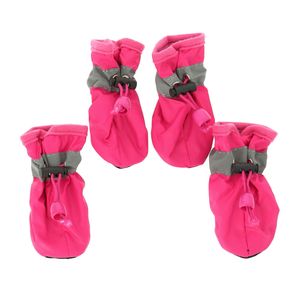 BACKYARD FAMILY「犬 靴 履かせやすい 通販 ドッグシューズ 犬用 シューズ 足 脚 カバー 滑り止め 履き口 足口」|その他|ピンク1