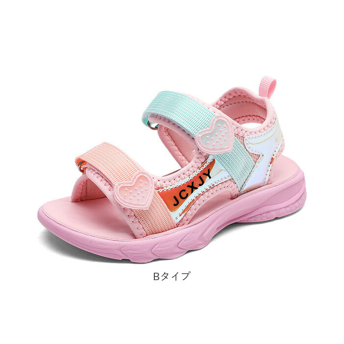 BACKYARD FAMILY「キッズ サンダル 通販 スポーツサンダル ビーチサンダル 子ども靴 前あき アクアシューズ 子供靴」|サンダル|