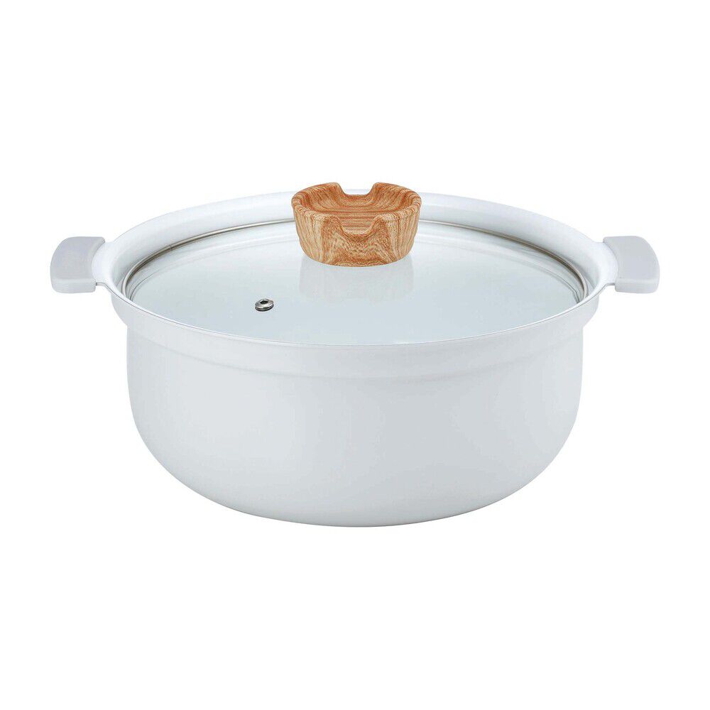 BACKYARD FAMILY「コロント 卓上鍋 24cm 通販 おしゃれ なべ 鍋 深型卓上鍋 グリル鍋 セラミックコーティング」|食器・キッチングッズ|グレー1