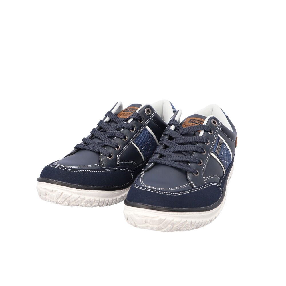 BACKYARD FAMILY「EDWIN スニーカー エドウィン EDW-7770 通販 靴 ローカットスニーカー 運動靴」|スリッポン|ブルー1