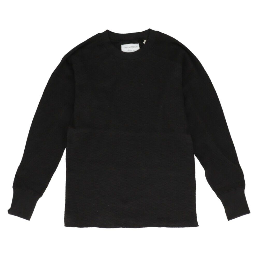 BACKYARD FAMILY「サーマル ロンt メンズ 通販 ロングTシャツ 長袖tシャツ 長袖 tシャツ クルーネック」|Tシャツ・カットソー|ブラック1