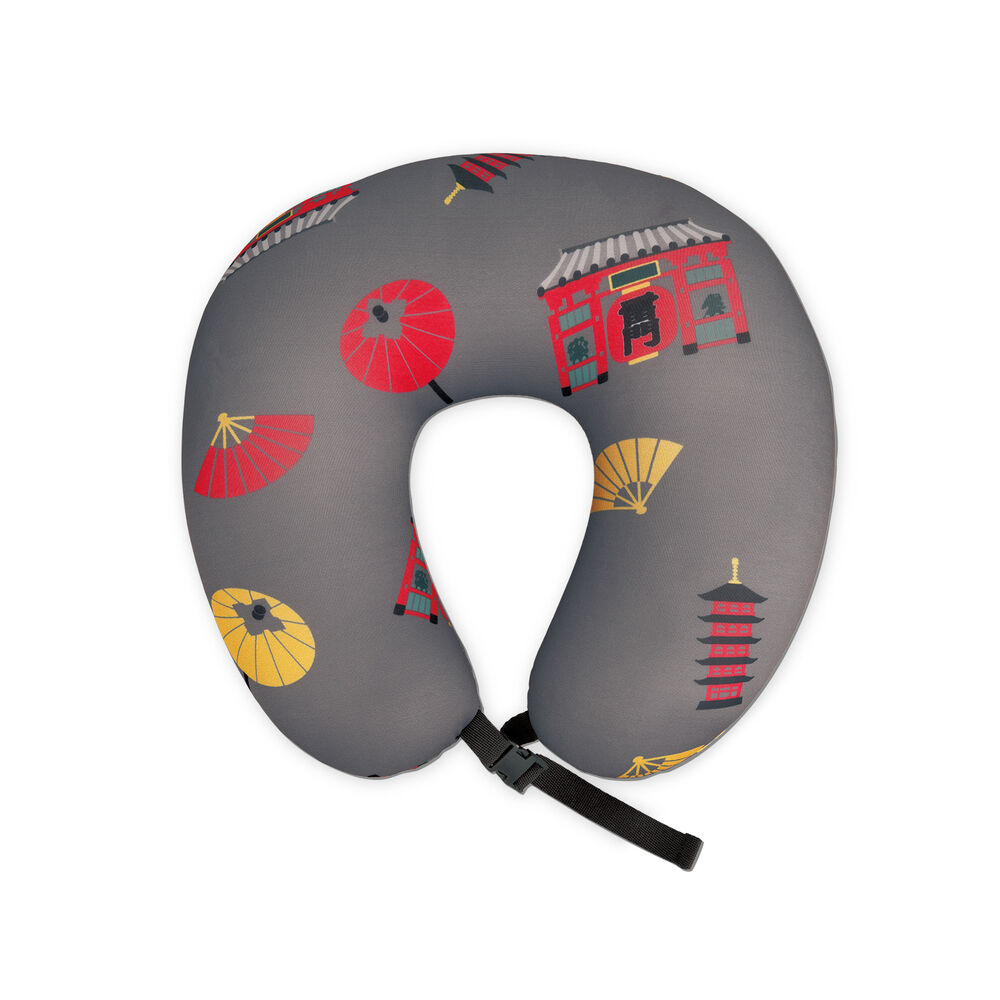 BACKYARD FAMILY「ネックピロー 2way 通販 ネッククッション 首枕 トラベルピロー ネック枕」|その他|レッド3