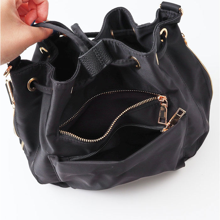 BACKYARD FAMILY「ショルダーバッグ 巾着 大容量 レディース 通販 巾着バッグ 巾着バック 巾着ショルダー」|ショルダー・メッセンジャー|