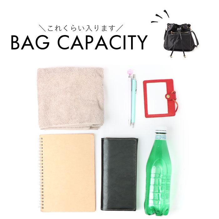 BACKYARD FAMILY「ショルダーバッグ 巾着 大容量 レディース 通販 巾着バッグ 巾着バック 巾着ショルダー」|ショルダー・メッセンジャー|