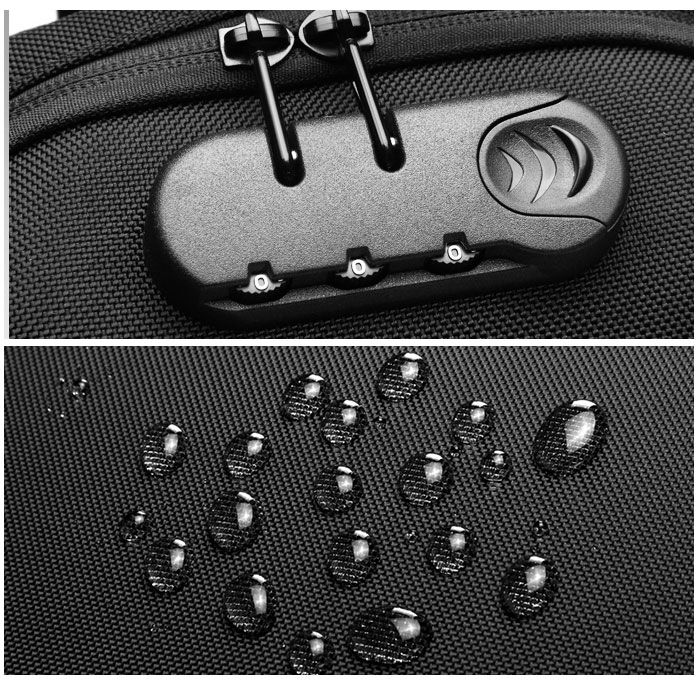 BACKYARD FAMILY「ボディバッグ メンズ 撥水 通販 かっこいい 横型 ワンショルダー 大容量 ロック付き usb」|その他|