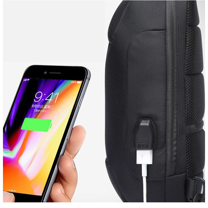 BACKYARD FAMILY「ボディバッグ メンズ 撥水 通販 かっこいい 横型 ワンショルダー 大容量 ロック付き usb」|その他|