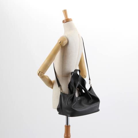 銀座かねまつ「AS25508PS1 【本革】ドレープハンドバッグ」|ショルダー・メッセンジャー|