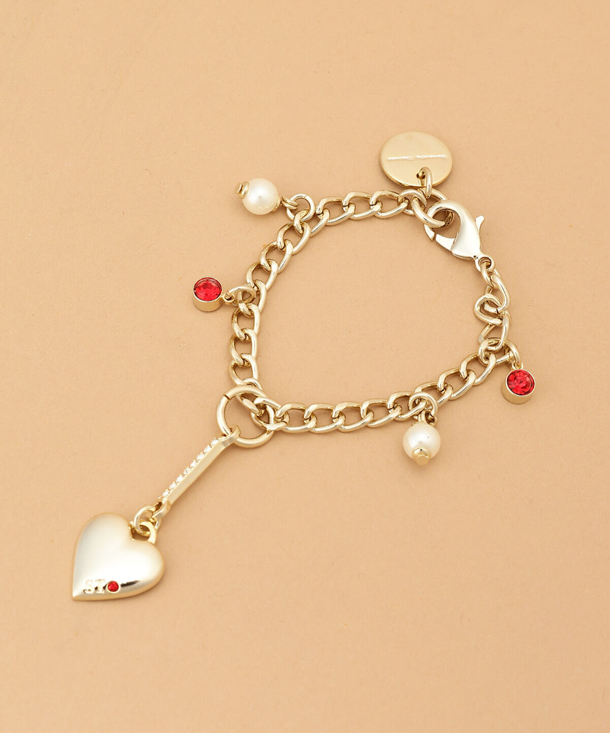 Samantha Thavasa「ゴールドハートバッグチャーム」|チャーム・キーホルダー|レッド