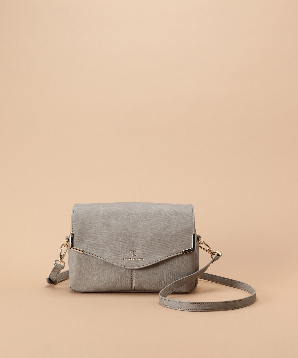 Samantha Thavasa「デニム調デザイン ショルダーバッグ」|ショルダー・メッセンジャー|グレー
