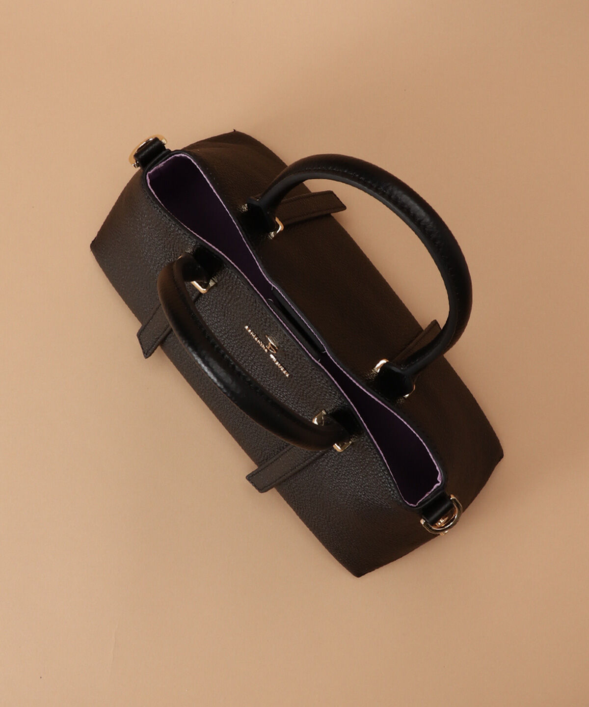 Samantha Thavasa「サイドスタッズ レザーハンドバッグ」|ハンドバッグ|