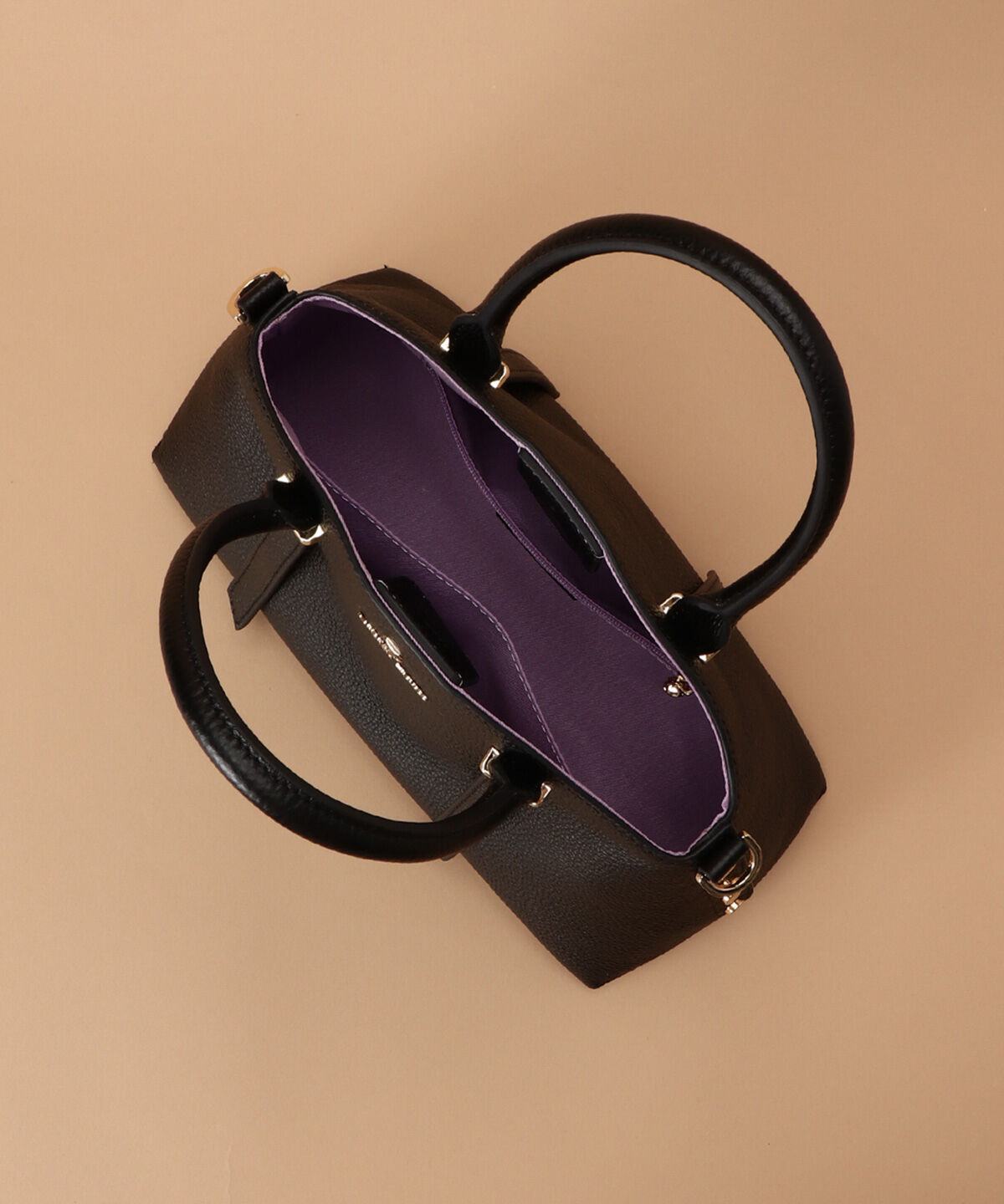 Samantha Thavasa「サイドスタッズ レザーハンドバッグ」|ハンドバッグ|