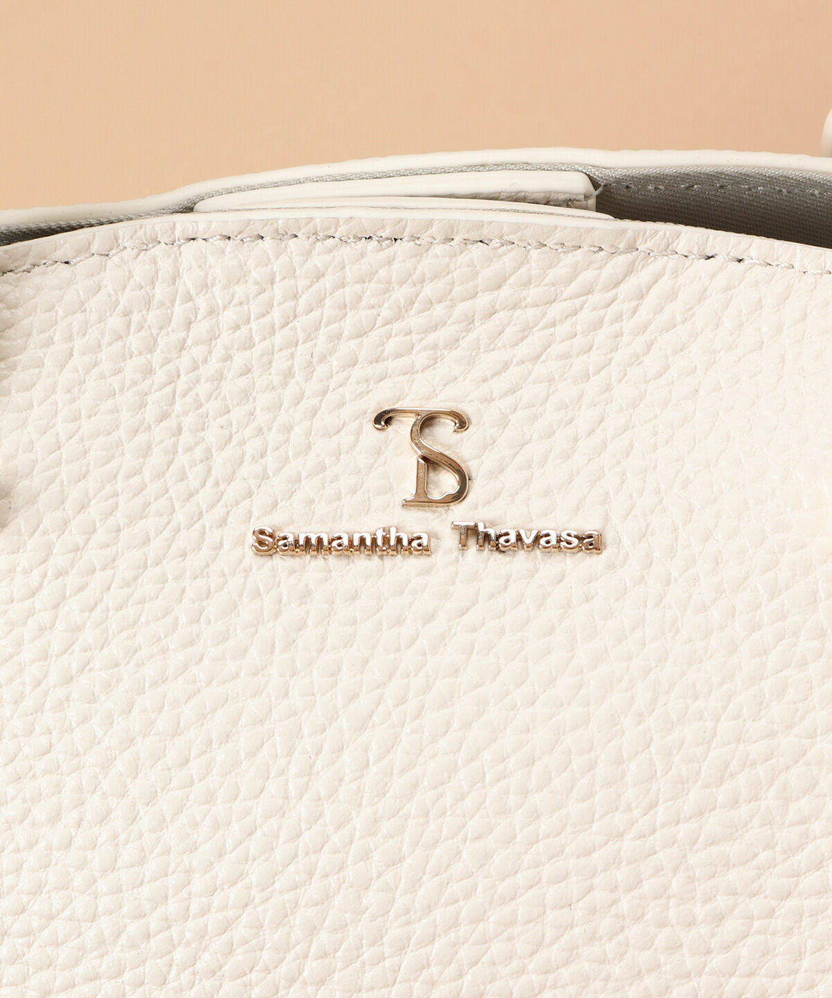 Samantha Thavasa「サイドスタッズ レザーハンドバッグ」|ハンドバッグ|