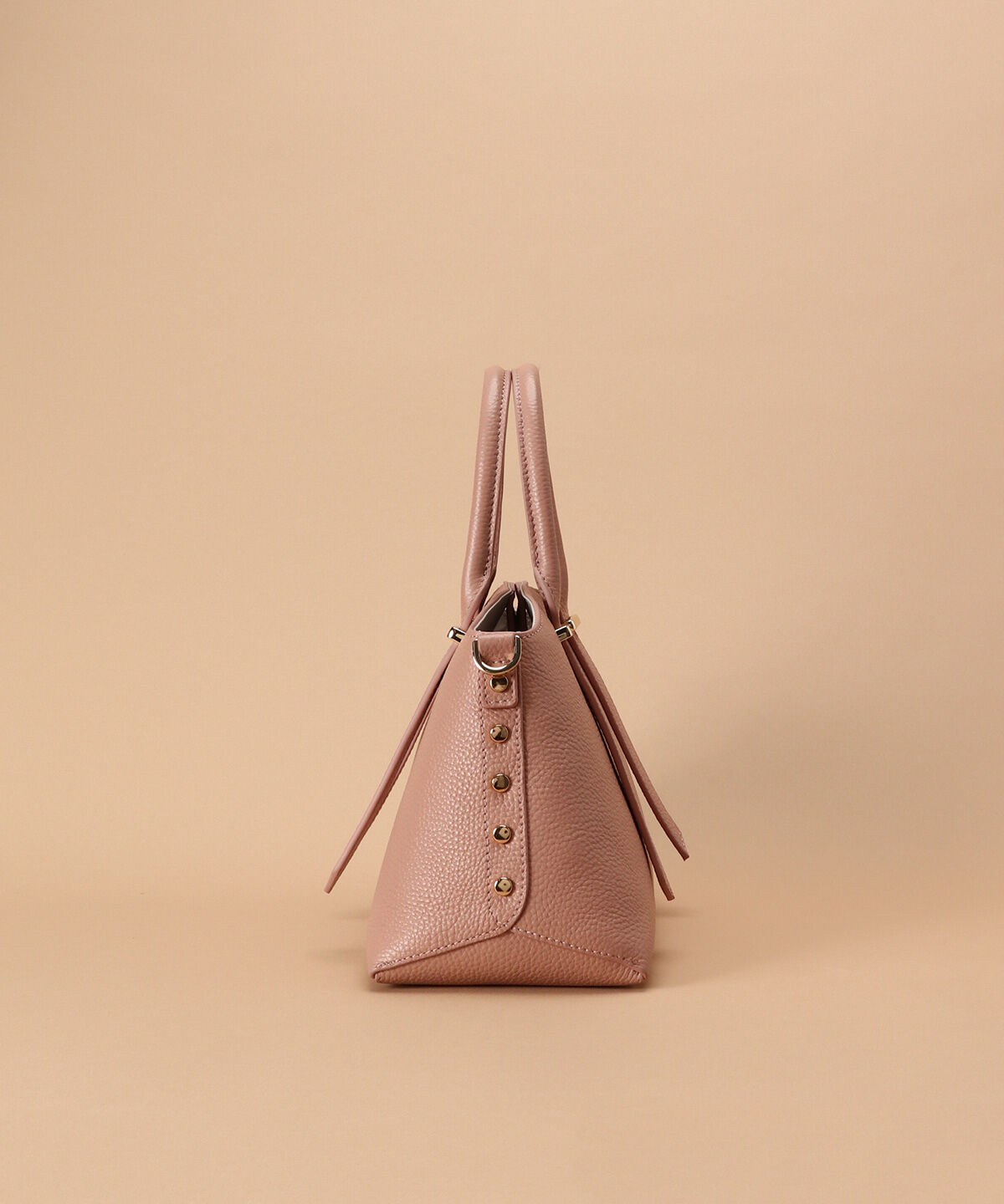 Samantha Thavasa「サイドスタッズ レザーハンドバッグ」|ハンドバッグ|