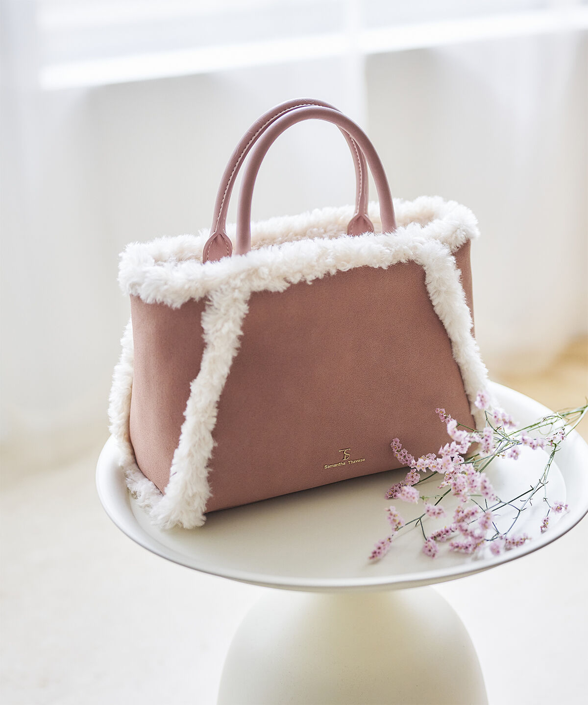 Samantha Thavasa「スウェード調ボアハンドバッグ」|ハンドバッグ|