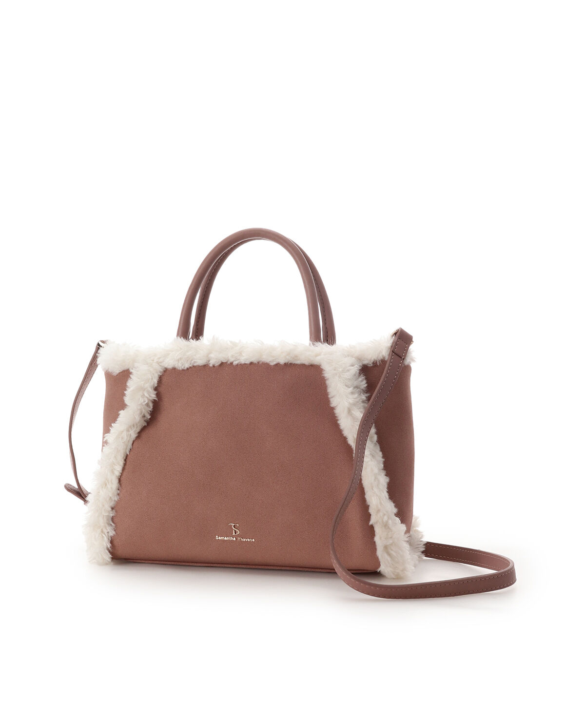 Samantha Thavasa「スウェード調ボアハンドバッグ」|ハンドバッグ|
