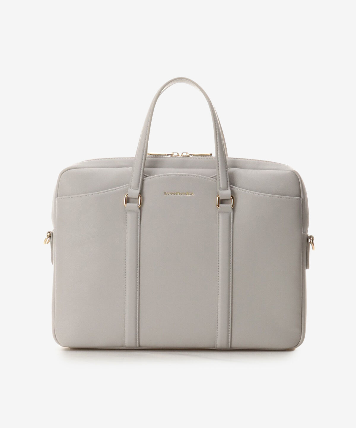 Samantha Vega「ファスナー付きパソコンバッグ　」|ビジネスバッグ|ライトグレー