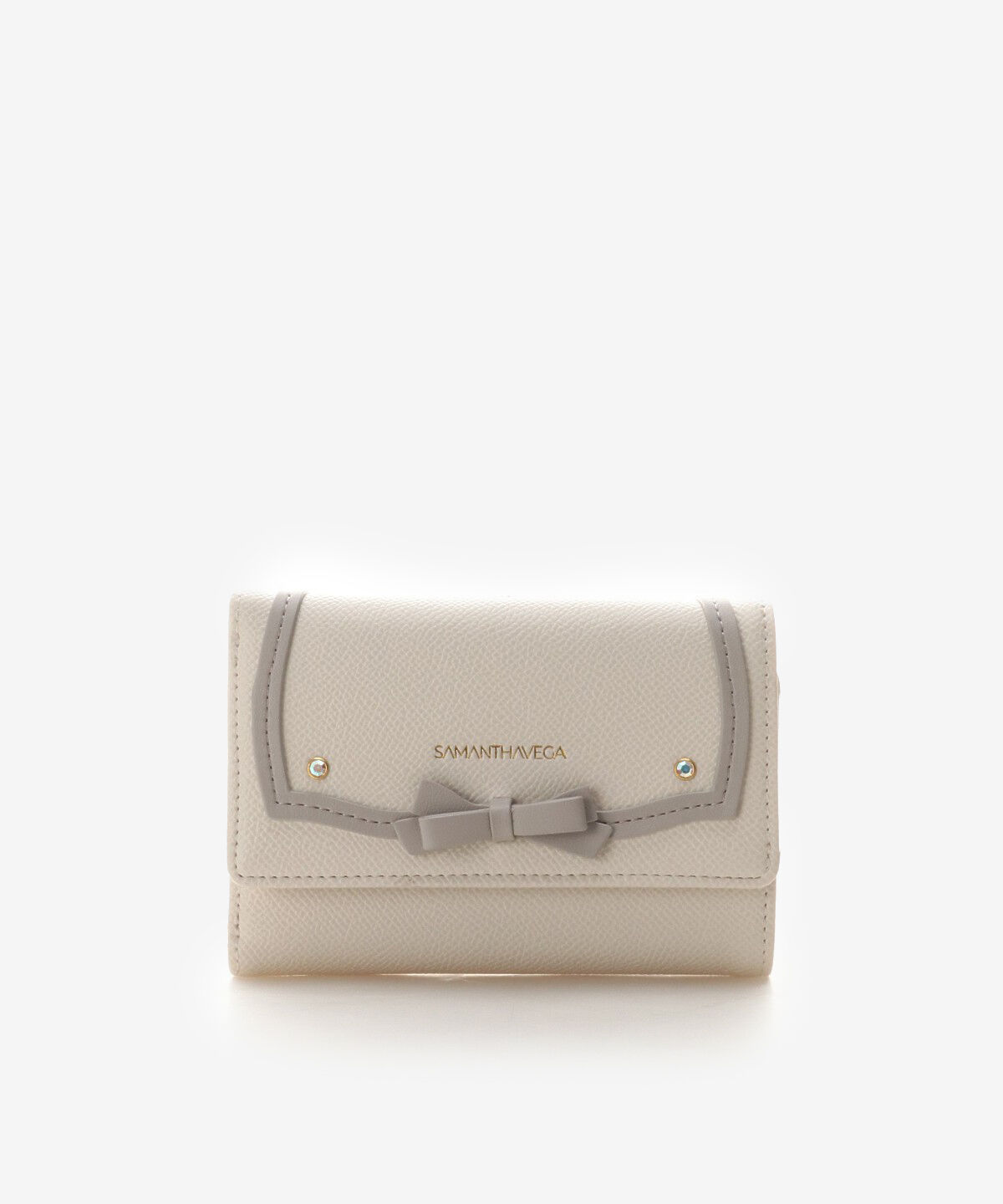 Samantha Vega「ソリッドリボン折財布」|財布|オフホワイト