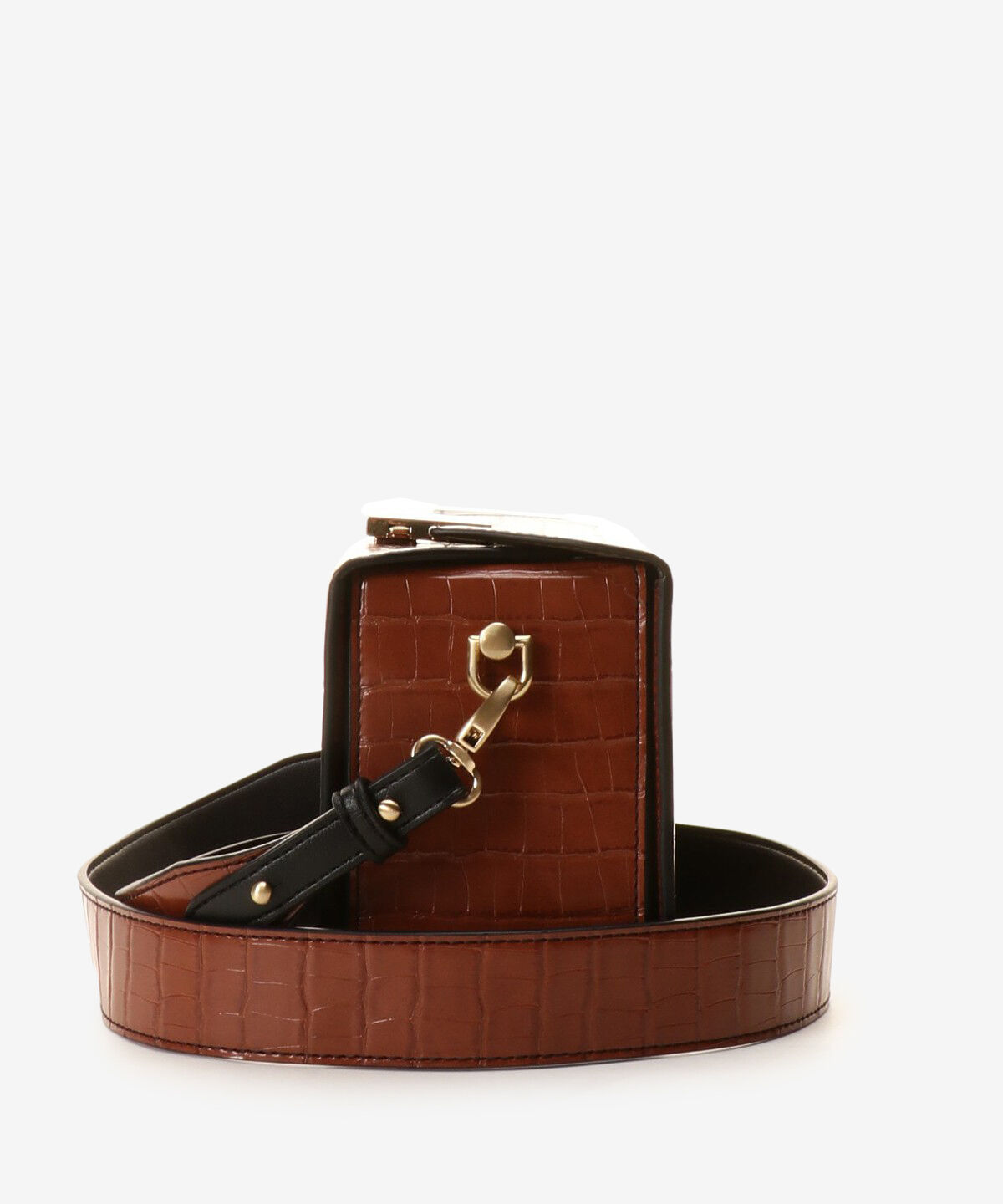 Samantha Vega「クロコ調スクエアバッグ」|ショルダー・メッセンジャー|