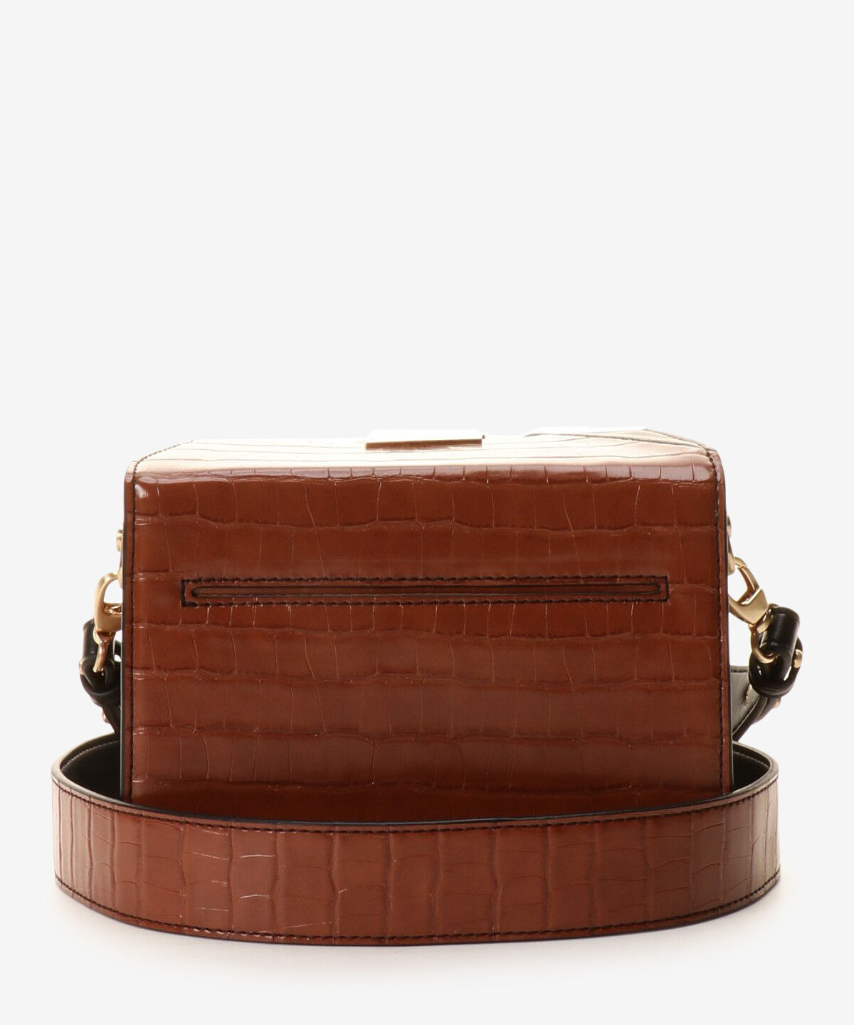 Samantha Vega「クロコ調スクエアバッグ」|ショルダー・メッセンジャー|